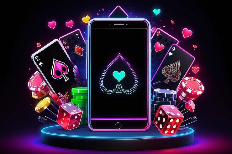 satuslots mobile app interface showing live dealer table and account menu